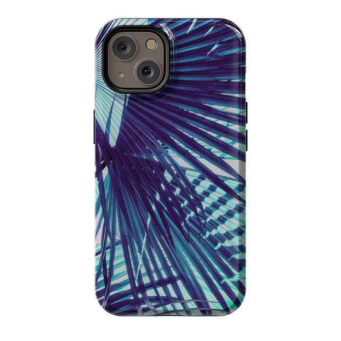 iPhone 14 StrongFit Palm leaf on the beach by Mmartabc