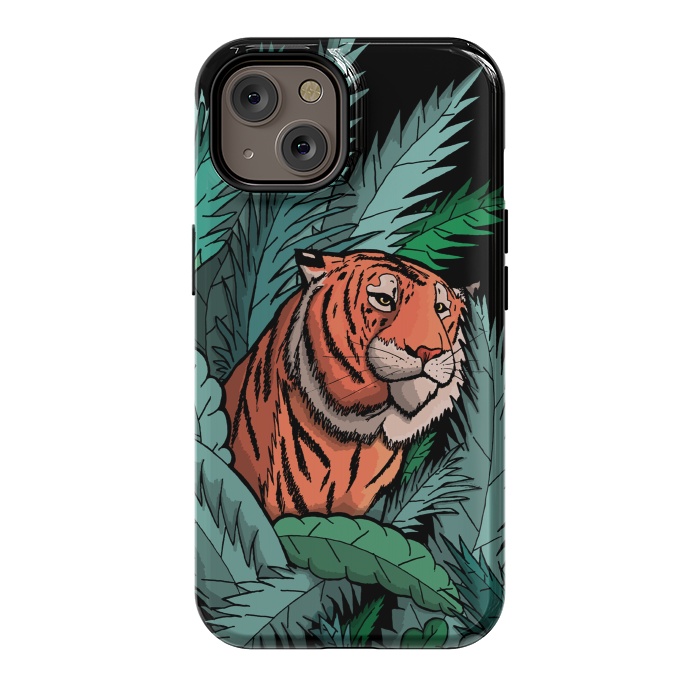 iPhone 14 StrongFit As the tiger emerged from the jungle by Steve Wade (Swade)
