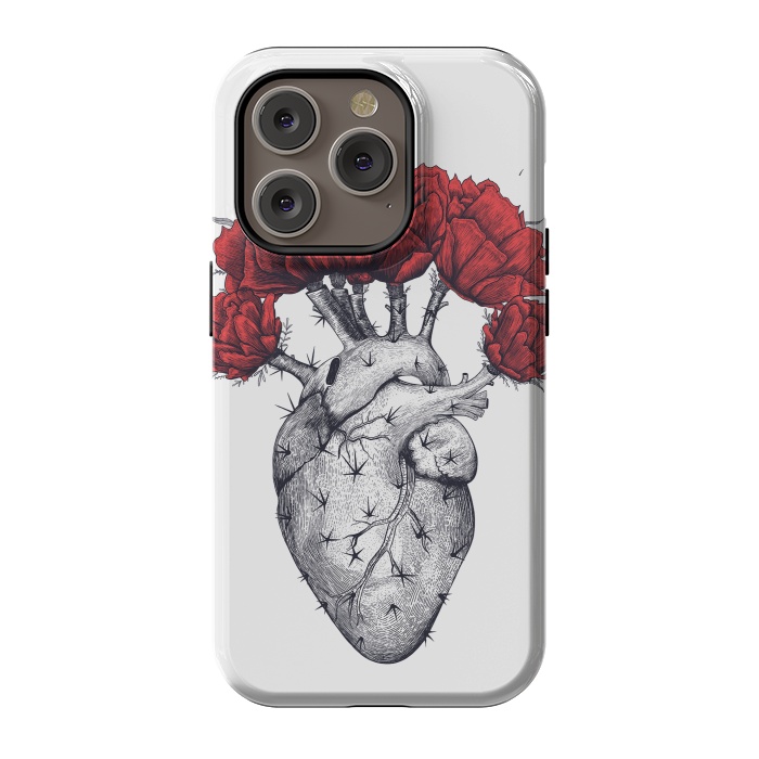iPhone 14 Pro StrongFit Cactus heart by kodamorkovkart