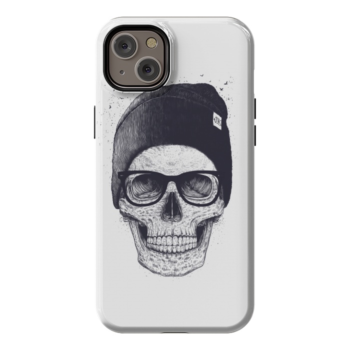 iPhone 14 Plus StrongFit Black skull in hat by kodamorkovkart