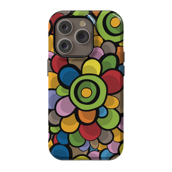 iPhone 14 Pro StrongFit Spring Bubble Flower by Majoih