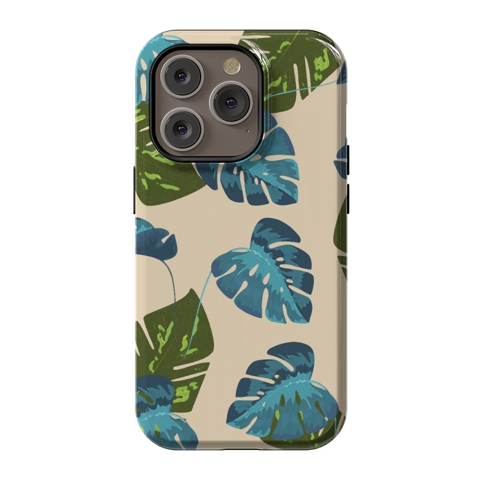 iPhone 14 Pro StrongFit Monstera Abstract by Creativeaxle