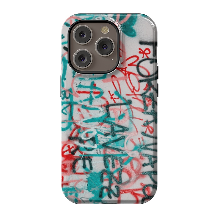 iPhone 14 Pro StrongFit Graffiti Text by Andrea Haase