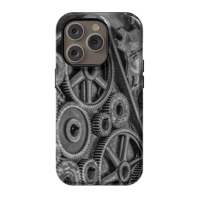 iPhone 14 Pro StrongFit Steampunk Gear by Andrea Haase