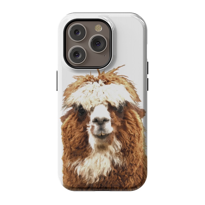 iPhone 14 Pro StrongFit Alpaca Portrait by Alemi