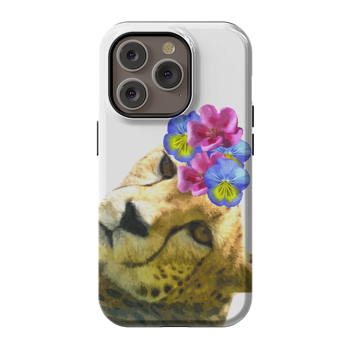 iPhone 14 Pro StrongFit Cute Cheetah by Alemi