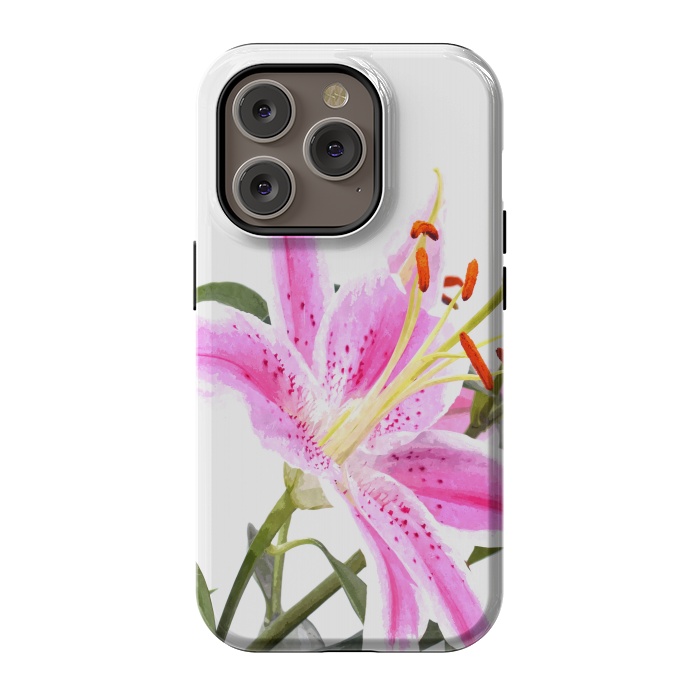 iPhone 14 Pro StrongFit Pink Lily by Alemi