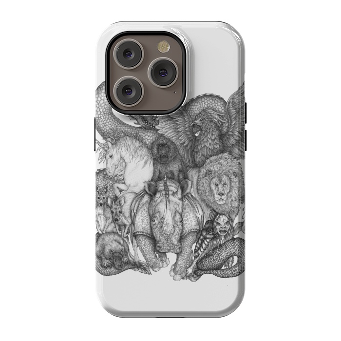 iPhone 14 Pro StrongFit The Impossible Menagerie by ECMazur 