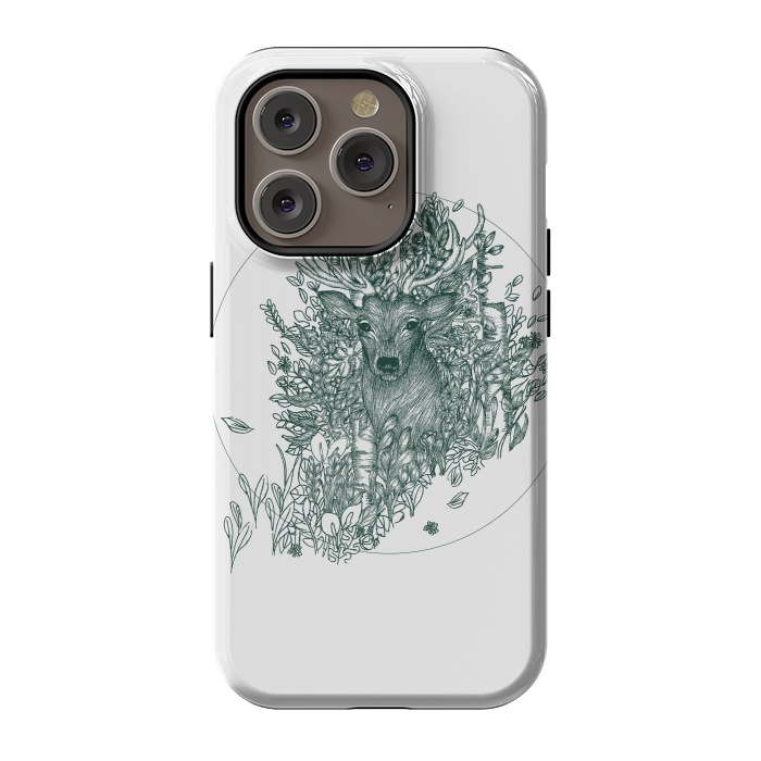 iPhone 14 Pro StrongFit Stag and Forest by ECMazur 