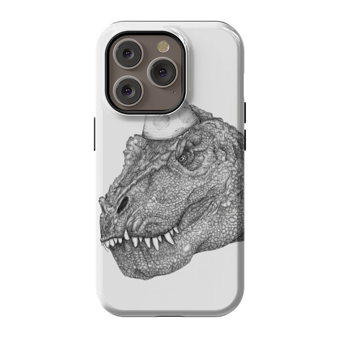 iPhone 14 Pro StrongFit Party Dinosaur by ECMazur 