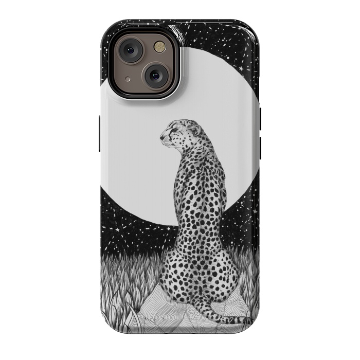 iPhone 14 StrongFit Cheetah Moon by ECMazur 
