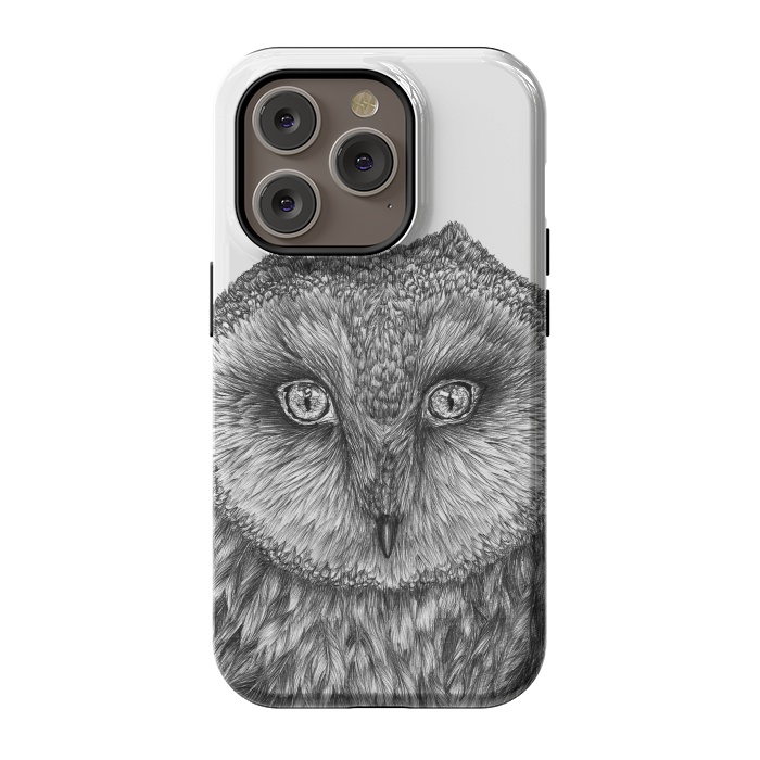 iPhone 14 Pro StrongFit Little Barn Owl by ECMazur 