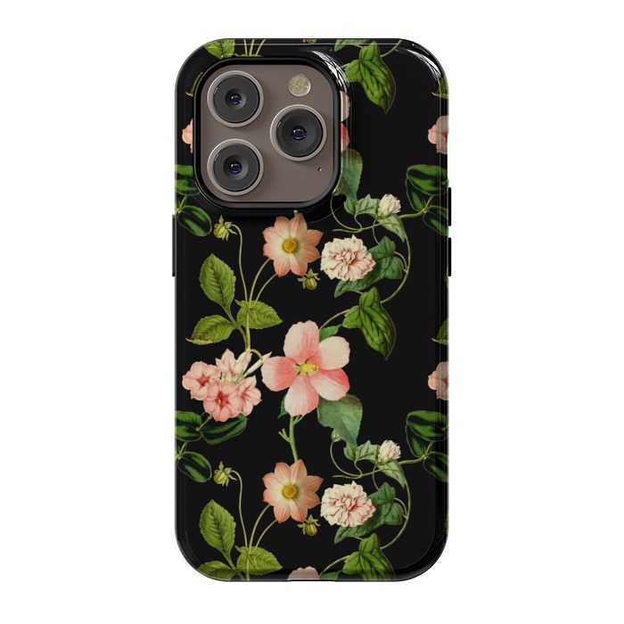 iPhone 14 Pro StrongFit Beautiful vintage flowers by  Utart