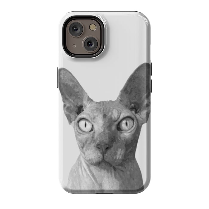 iPhone 14 StrongFit Black and White Sphynx by Alemi