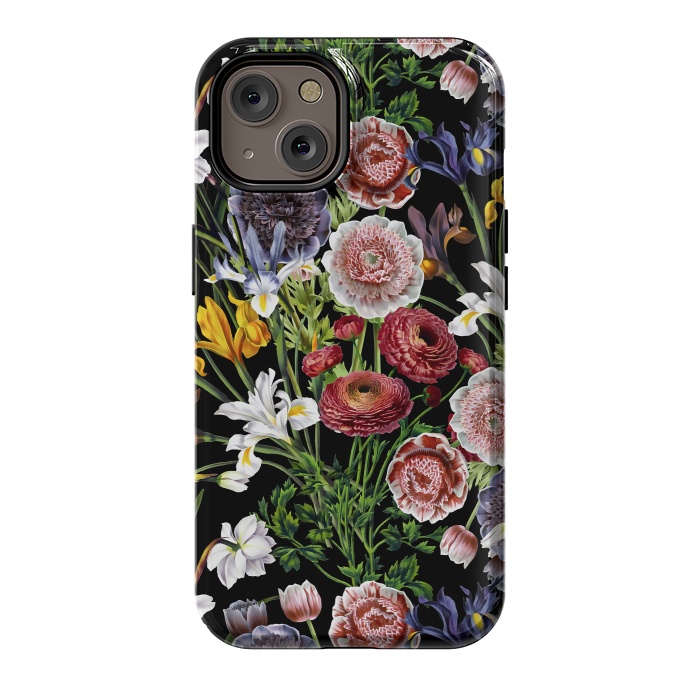 iPhone 14 StrongFit Vintage Flower Pattern by  Utart