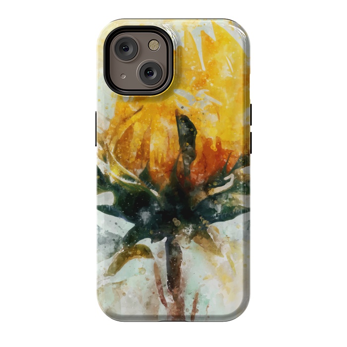 iPhone 14 StrongFit Born in Sunflower by Creativeaxle
