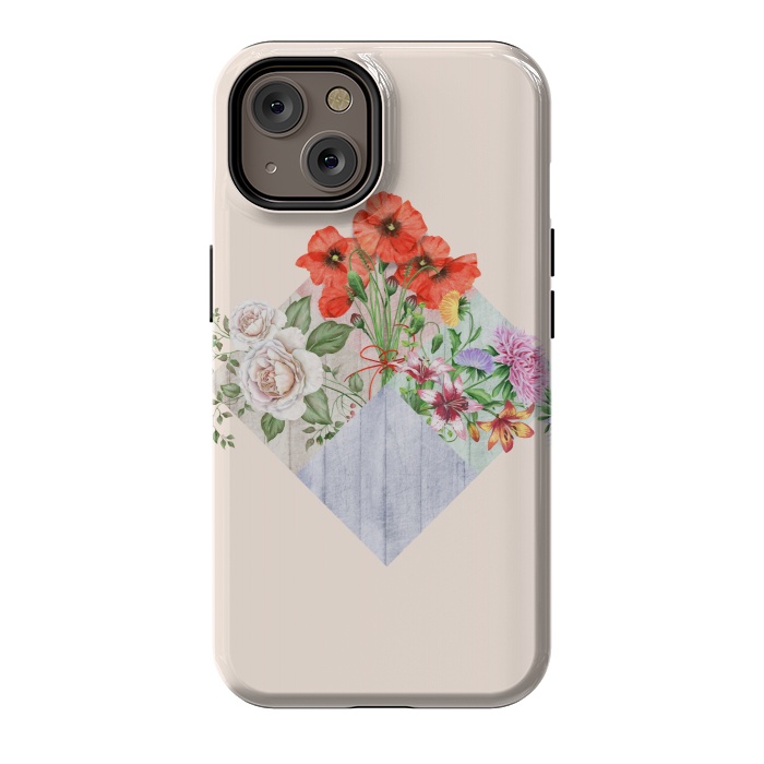 iPhone 14 StrongFit Floral Blocks by Creativeaxle
