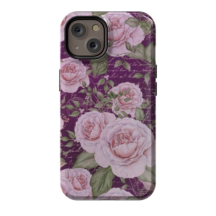 iPhone 14 StrongFit Nostalgic Rose PAttern by Andrea Haase