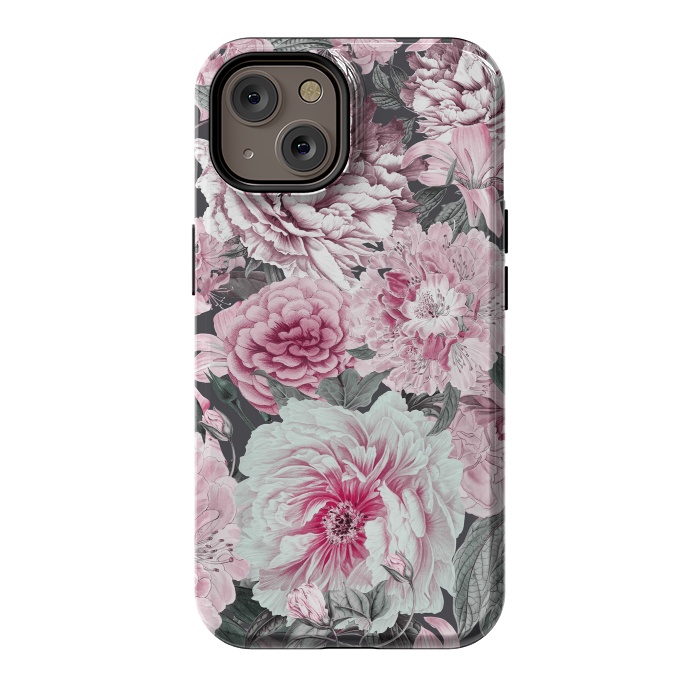 iPhone 14 StrongFit Romantic Vintage Flower Pattern by Andrea Haase