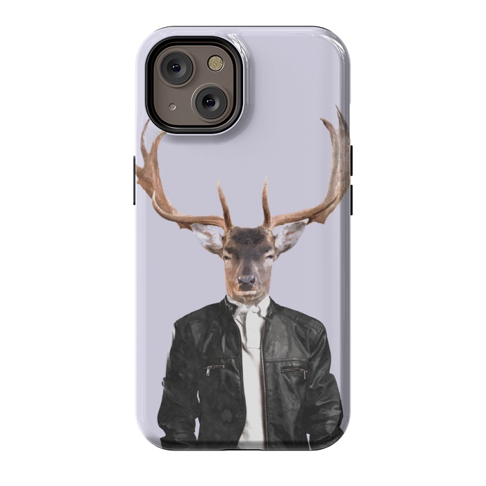 iPhone 14 StrongFit Fashionable Deer Illustration by Alemi