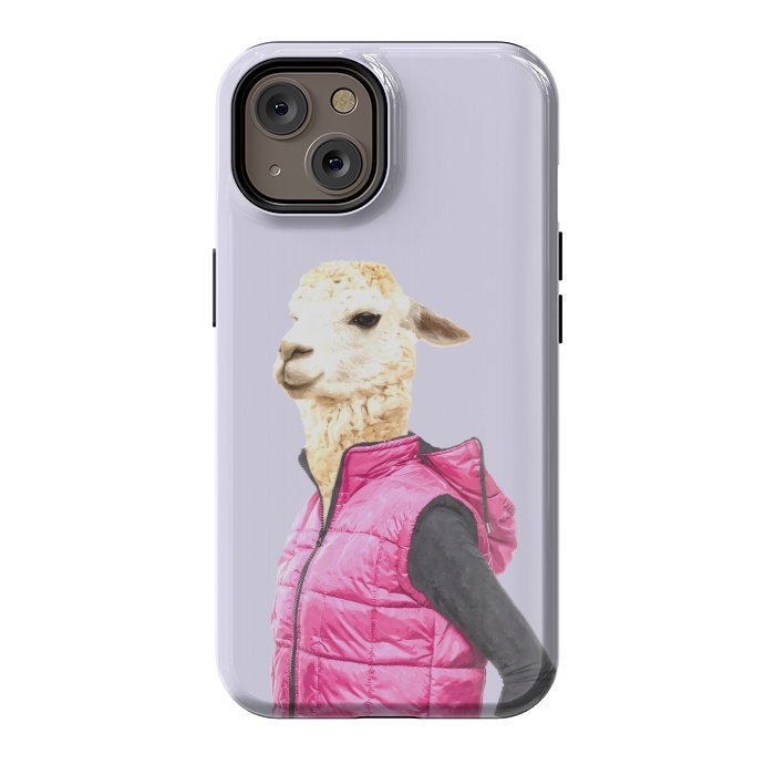 iPhone 14 StrongFit Fashionable Llama Illustration by Alemi