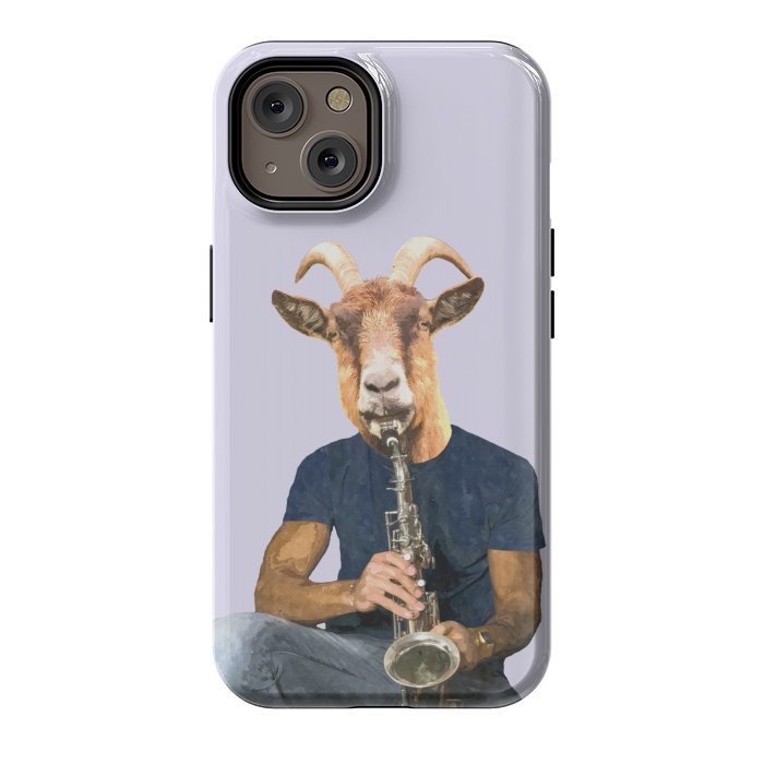 iPhone 14 StrongFit Goat Musician Illustration by Alemi