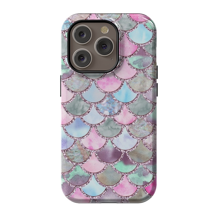 iPhone 14 Pro StrongFit Pastel Multicolor Mermaid Scales by  Utart