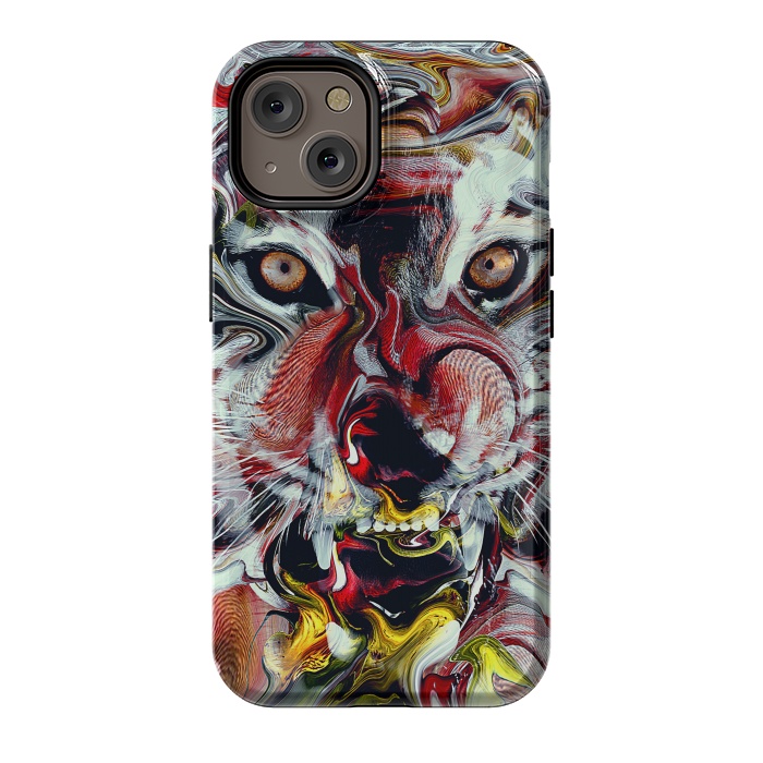 iPhone 14 StrongFit Tiger Abstract by Riza Peker