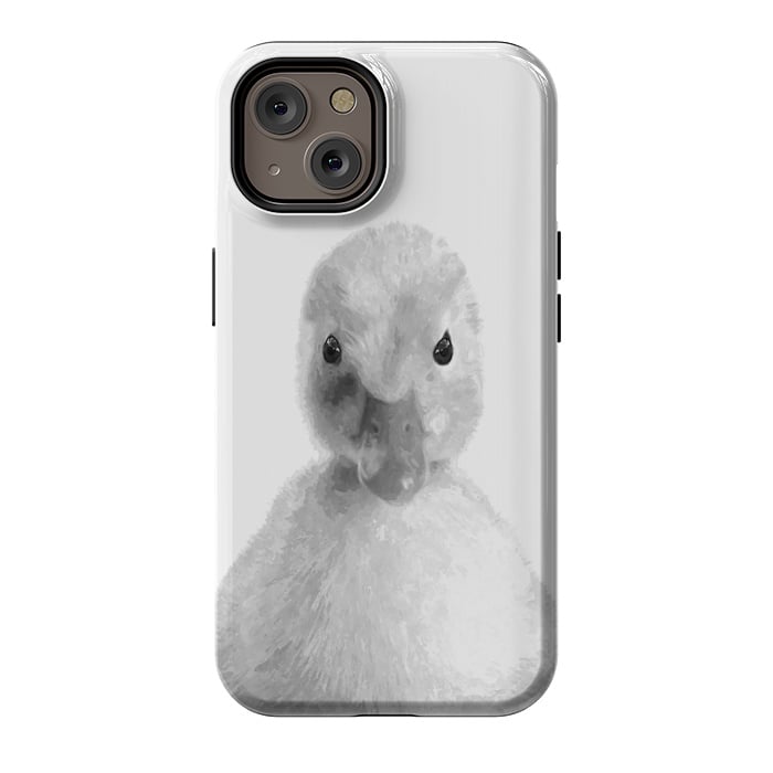 iPhone 14 StrongFit Black and White Duckling by Alemi
