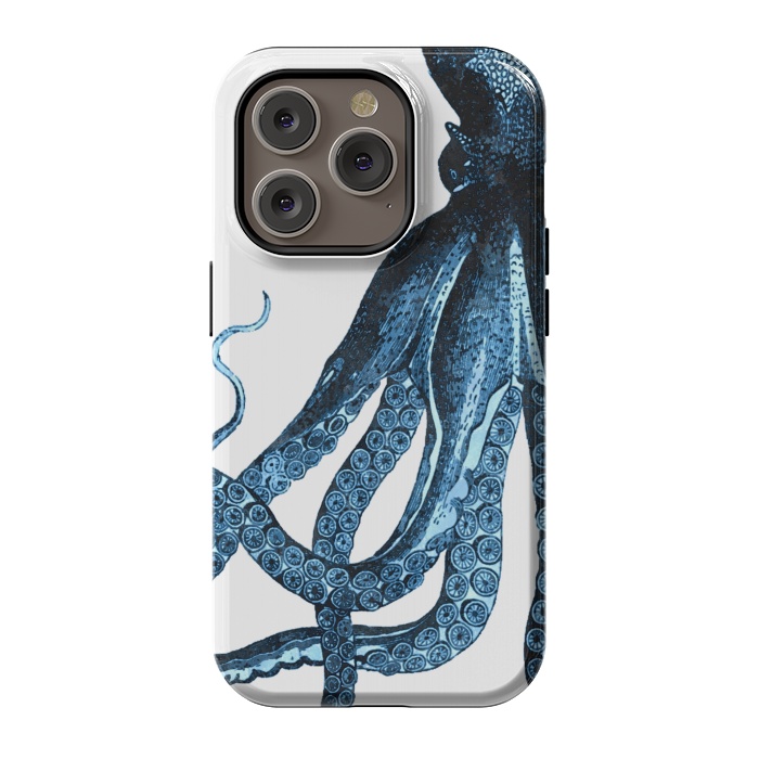 iPhone 14 Pro StrongFit Blue Octopus Illustration by Alemi