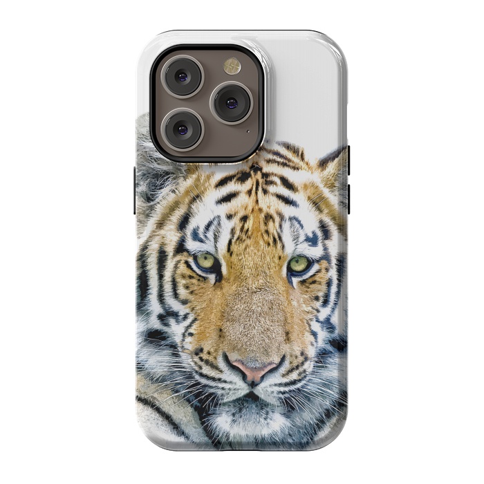 iPhone 14 Pro StrongFit Tiger Portrait by Alemi