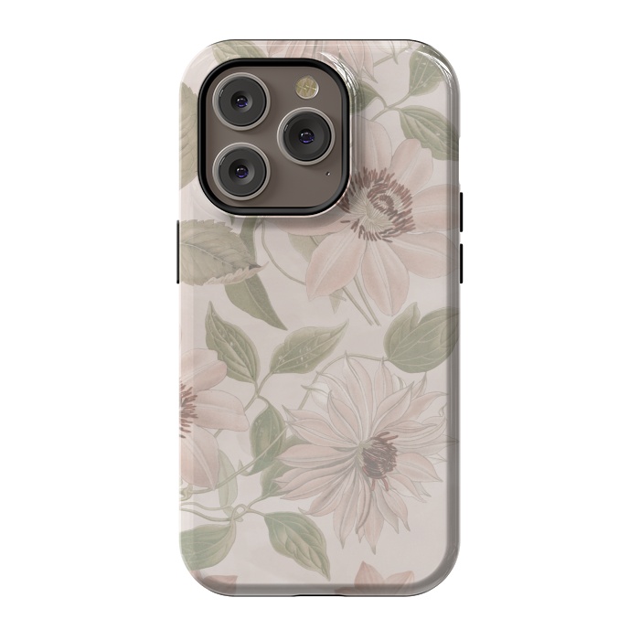 iPhone 14 Pro StrongFit Nostalgic Flowers by Andrea Haase