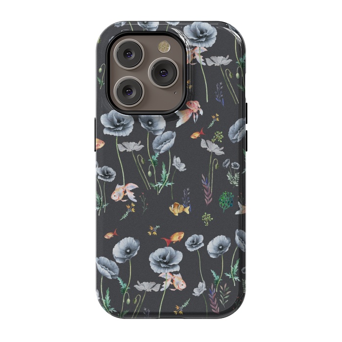 iPhone 14 Pro StrongFit Fishes & Garden by ''CVogiatzi.