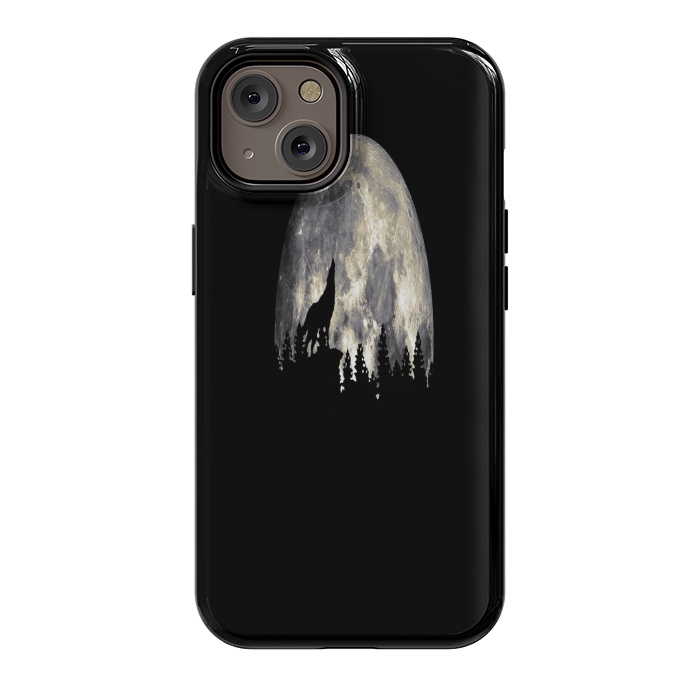 iPhone 14 StrongFit Wild Solitary Wolf by Joanna Vog