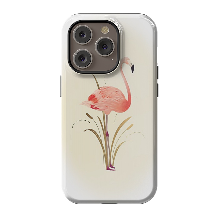 iPhone 14 Pro StrongFit Flamingo Dream by Joanna Vog