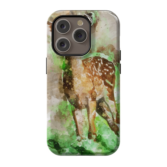 iPhone 14 Pro StrongFit Lovely Deer by Creativeaxle