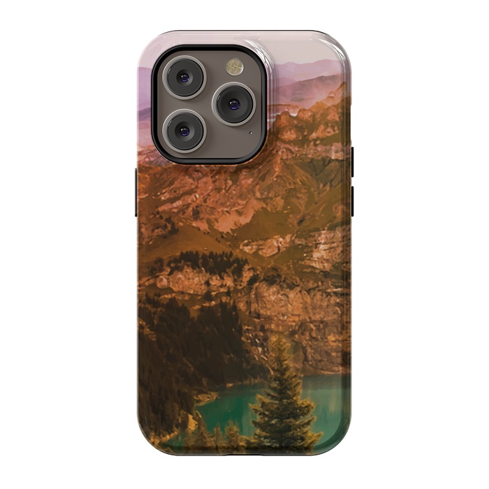 iPhone 14 Pro StrongFit Mountain Valley by Creativeaxle