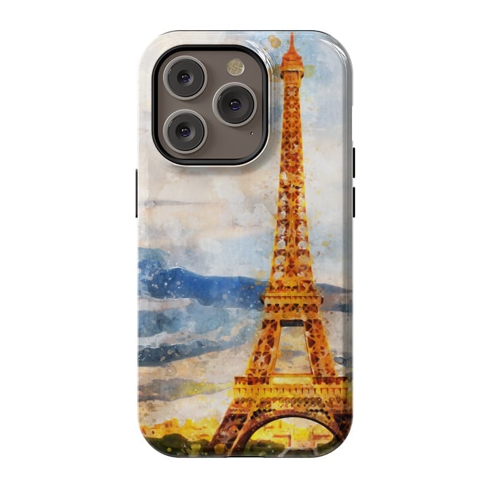iPhone 14 Pro StrongFit Eiffel Tower by Creativeaxle