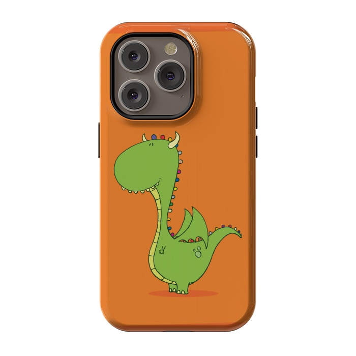 iPhone 14 Pro StrongFit MOMMY'S LITTLE DRAGON! by Mangulica