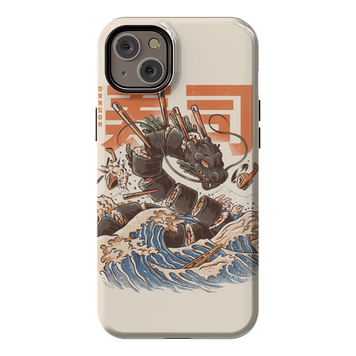 iPhone 14 Plus StrongFit Great Sushi Dragon  by Ilustrata