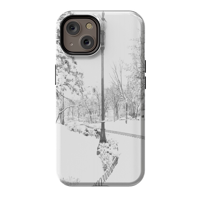 iPhone 14 StrongFit Winter Snow City by Alemi