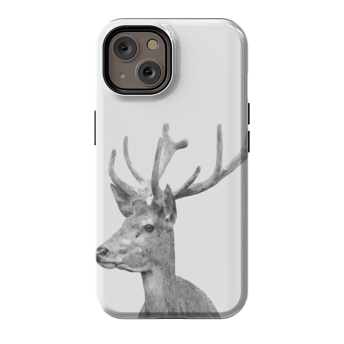 iPhone 14 StrongFit Black and White Deer by Alemi