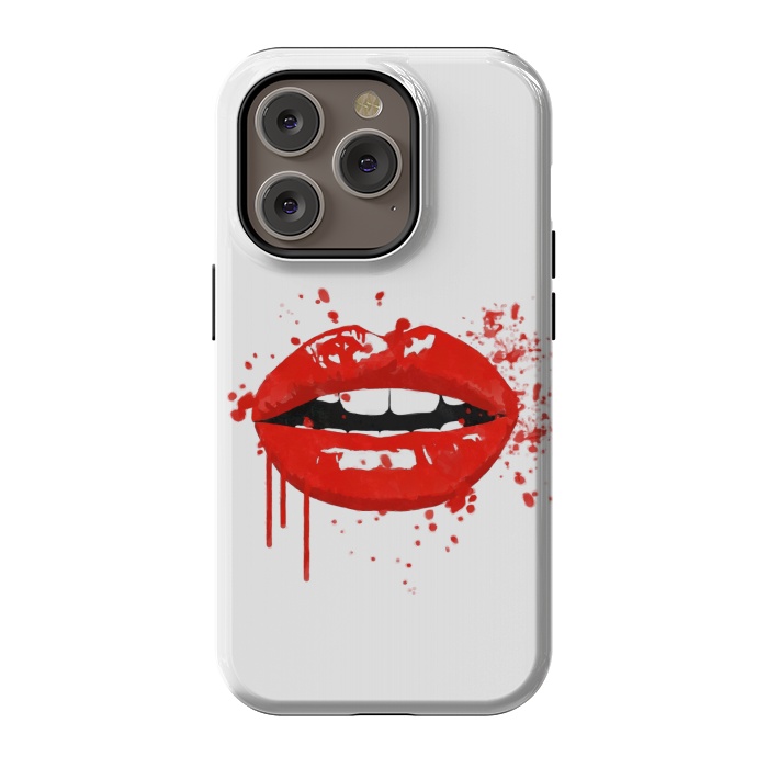 iPhone 14 Pro StrongFit Red Lips Illustration by Alemi