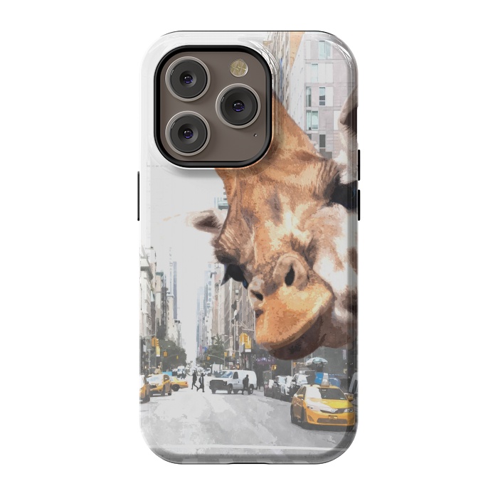 iPhone 14 Pro StrongFit Selfie Giraffe in NYC by Alemi