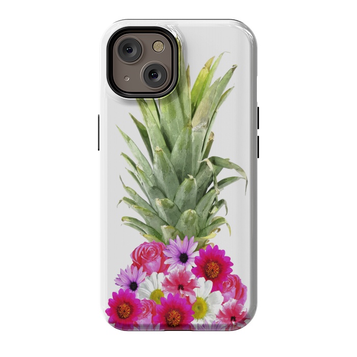iPhone 14 StrongFit Pineapple Flowers by Alemi