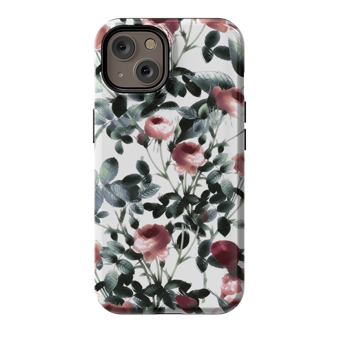 iPhone 14 StrongFit Romantic pastel rose garden by Oana 