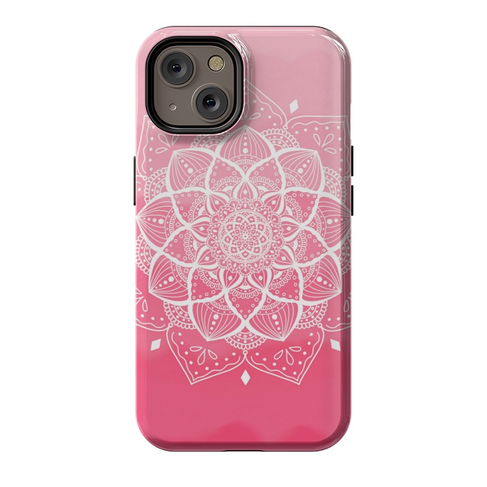 iPhone 14 StrongFit Pink mandala by Jms