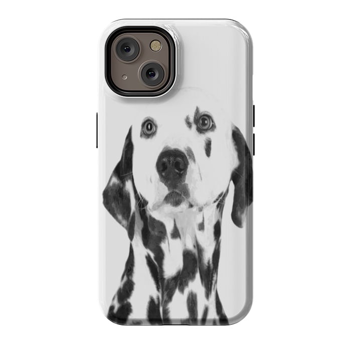 iPhone 14 StrongFit Black and White Dalmatian by Alemi