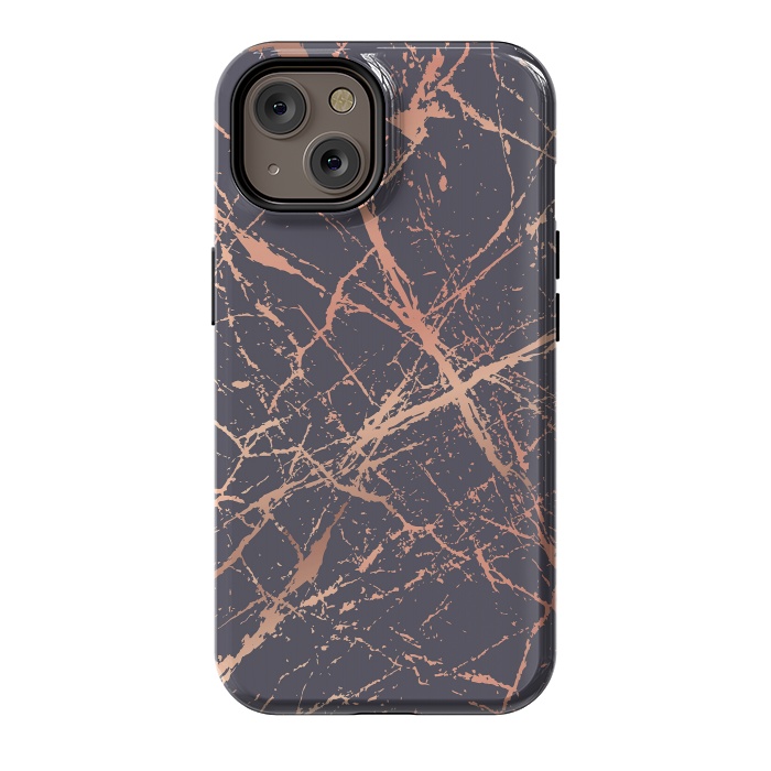 iPhone 14 StrongFit Copper Splatter 001 by Jelena Obradovic