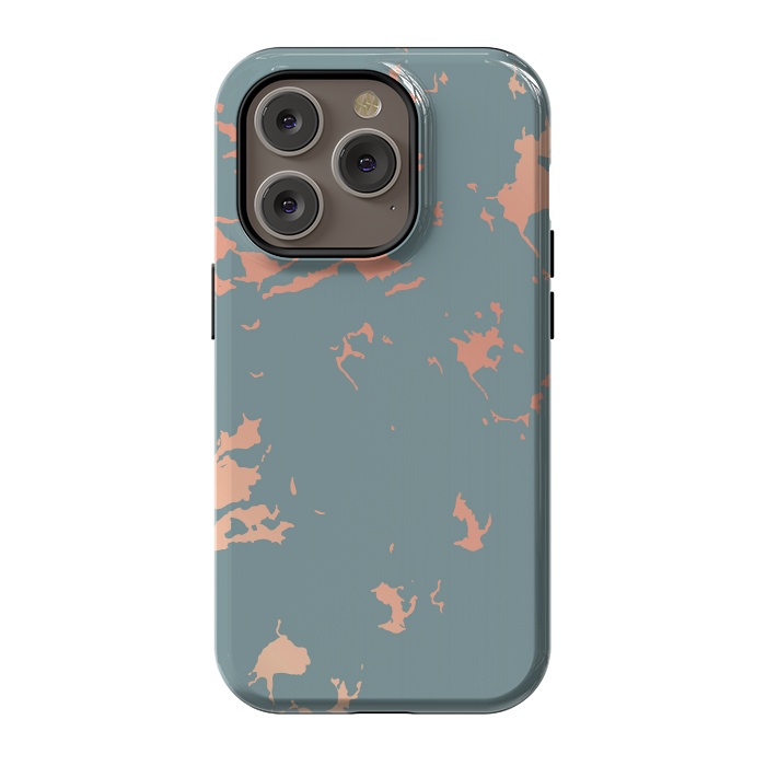 iPhone 14 Pro StrongFit Copper Splatter 002 by Jelena Obradovic